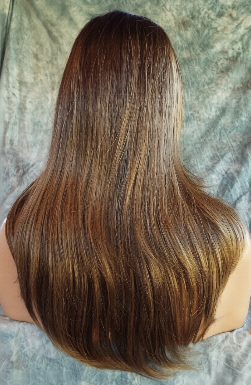 Angelica PM by Noriko Wigs (partial mono) MARBLE BROWN LR New Cute AUTHENTIC