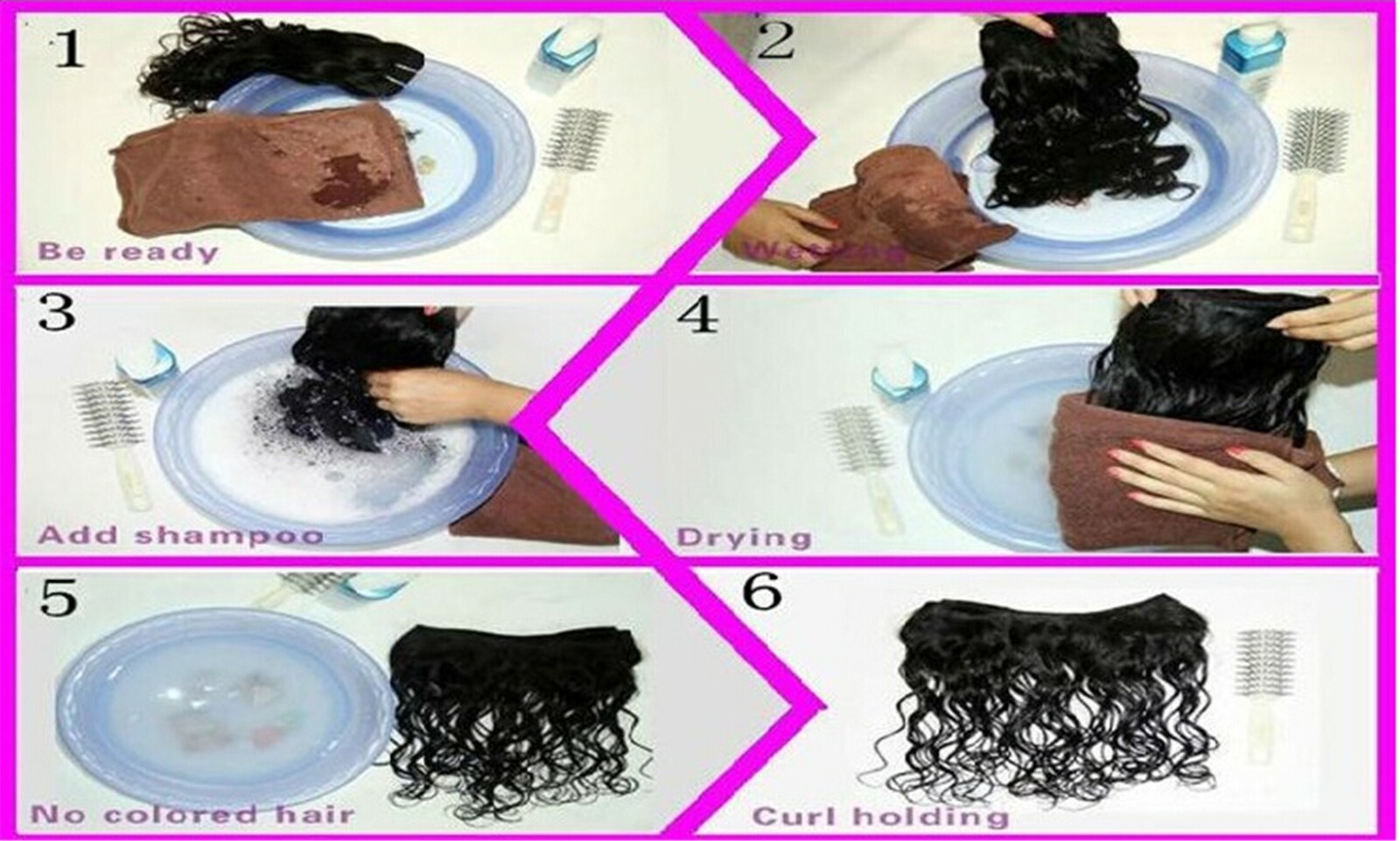 10PCS 190g Clip In 100%Real Human Hair Extension Double Weft Full Head Any Color