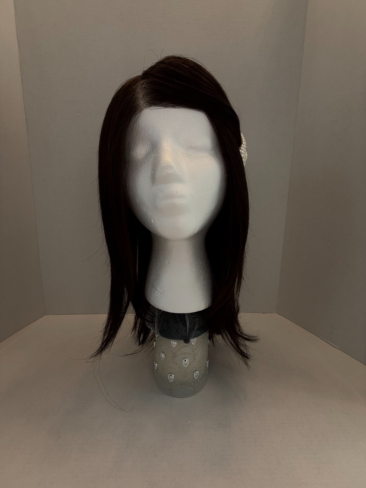 Custom Handmade Wig Brunette 15in Hair Cancer Alopecia Use