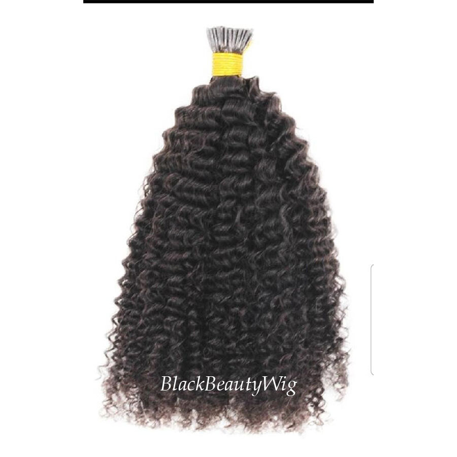Afro Kinky Curly I Tip Human Hair Extension Microlink I Tip Hair 100pcs 100g