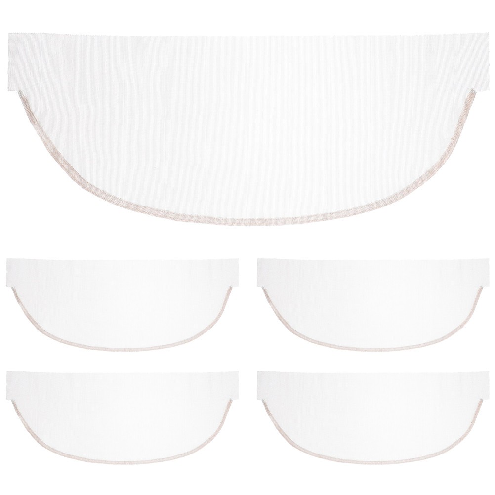 5pcs Wig Making Lace Base – Transparent Net Fabric for Closure