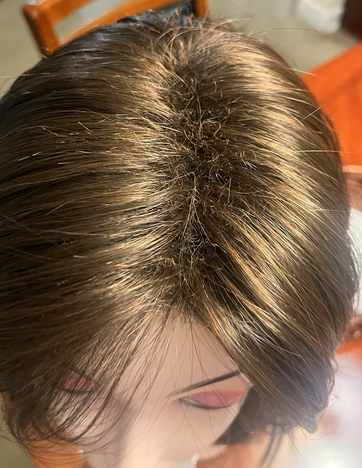 Rene of Paris Laine Wig Ginger Brown Straight Layered Side Part Basic Cap