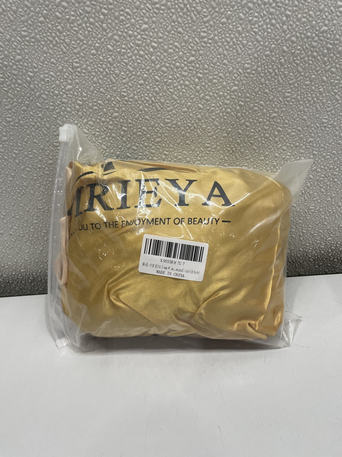 Firieya Natural Black Deep Wave Human Hair Blend Lace Front Wig, 18″