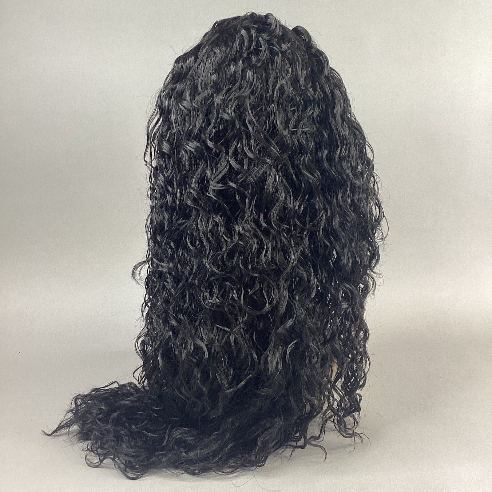 Thora Long Wavy #1B Off Black Premium Synthetic Lace Part Wig