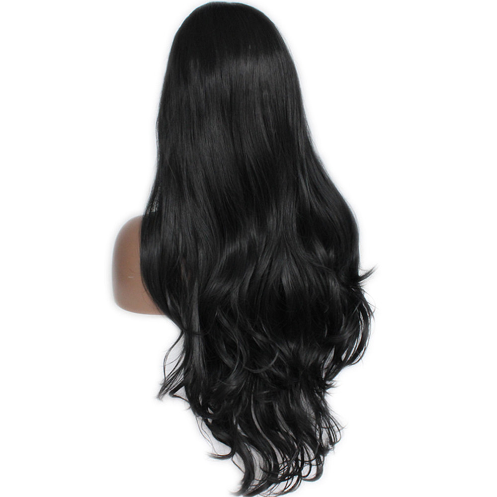Glueless Lace Front Full Wig 360g 24″ Women Body Wave Wavy Wig With Baby Hair
