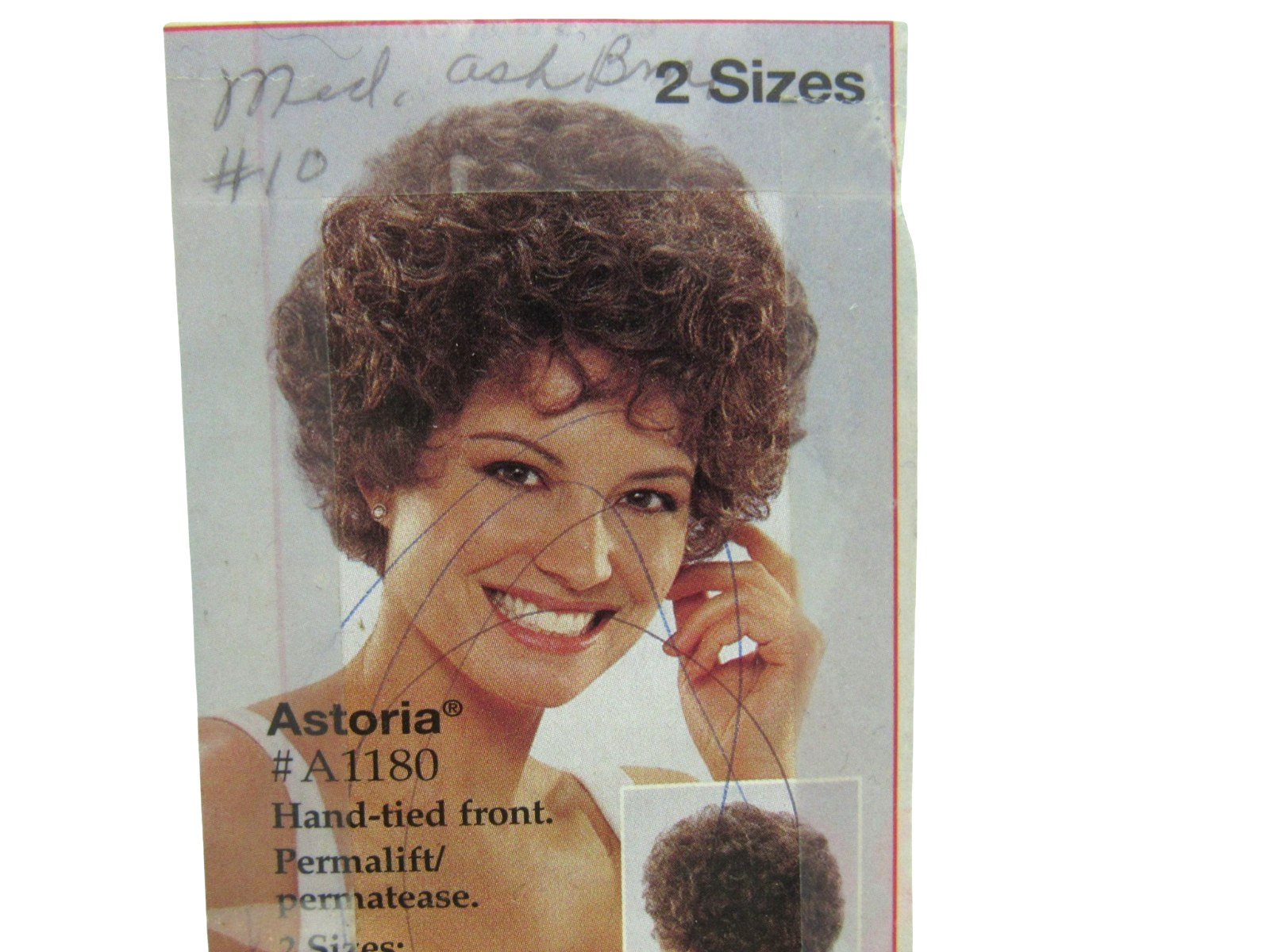 NIB PAULA YOUNG #1180 ASTORIA WIG Medium Ash Brown SHORT CURLS Synthetic Hair L