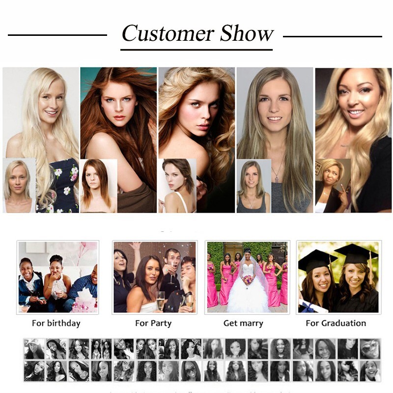 Tape In Balayage Skin Weft Remy Real Human Hair Extensions Full Head 200g WAVY