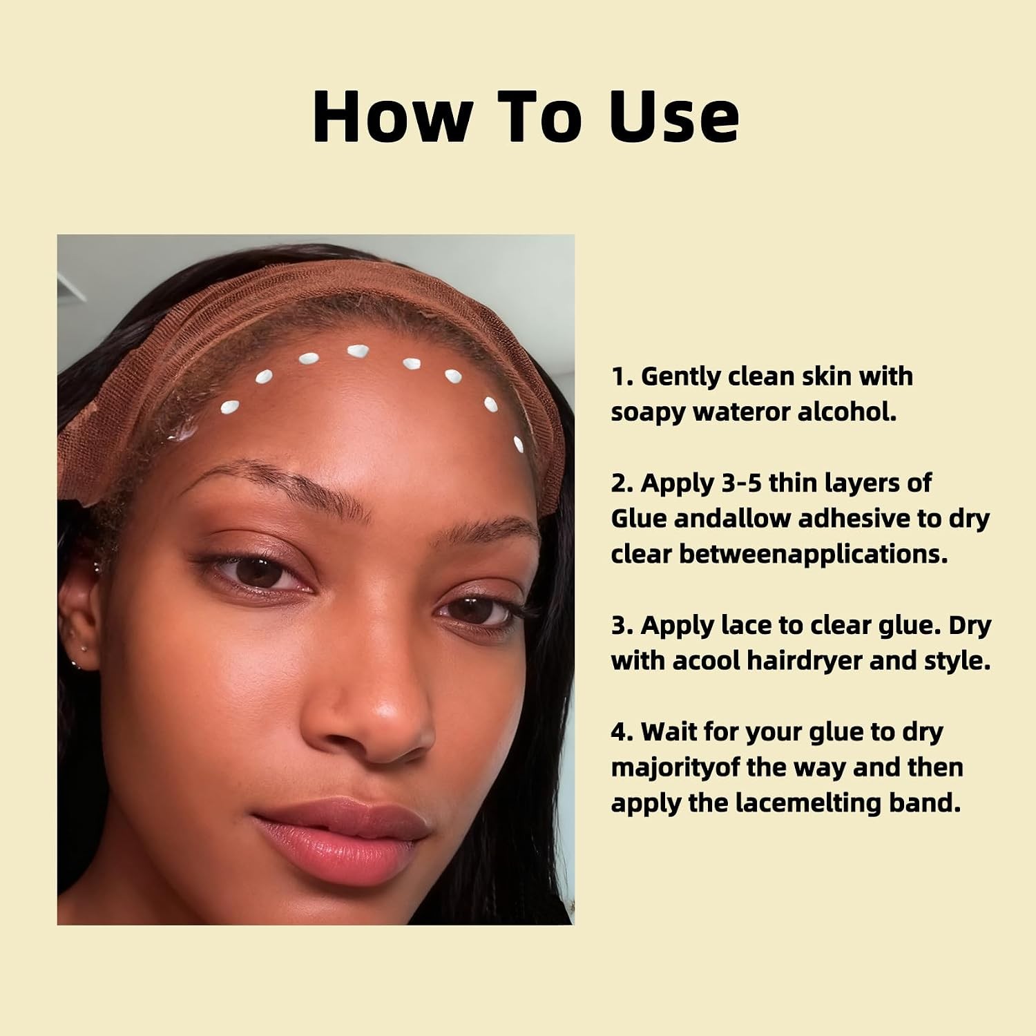Lace Front Wig Adhesive Waterproof Sweatproof Glue for Lace Front Wigs