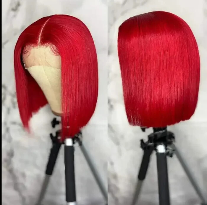 Sexy Red BOB 13×4 Lace Comes in 8″ and 10″