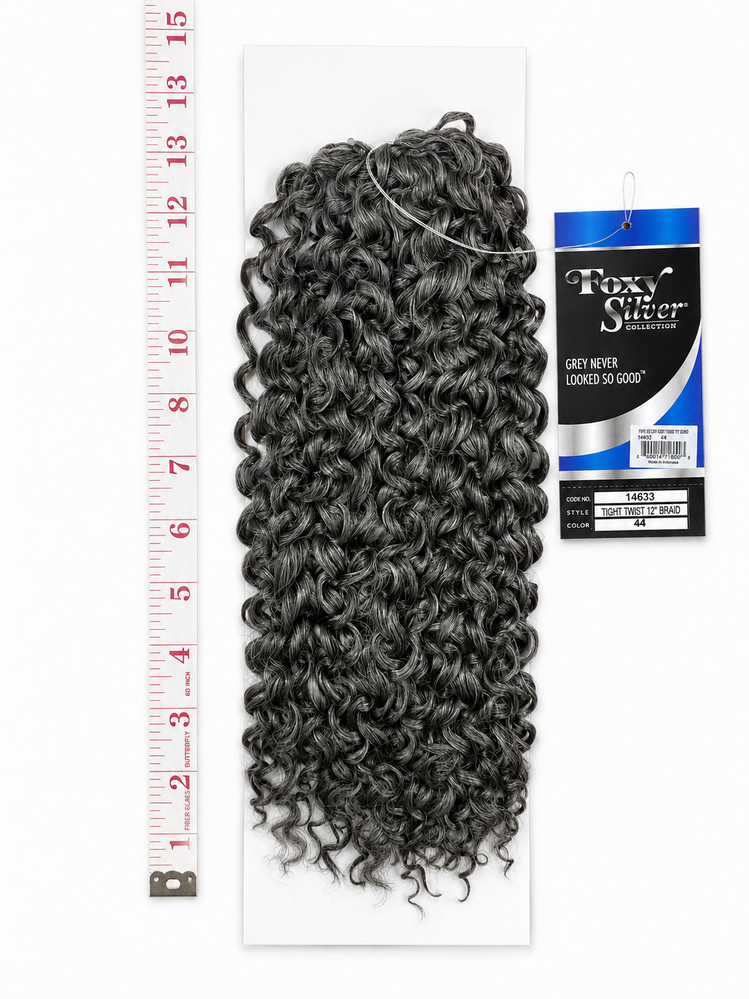 Foxy Silver Tight Twist 12” Crochet Braiding Hair