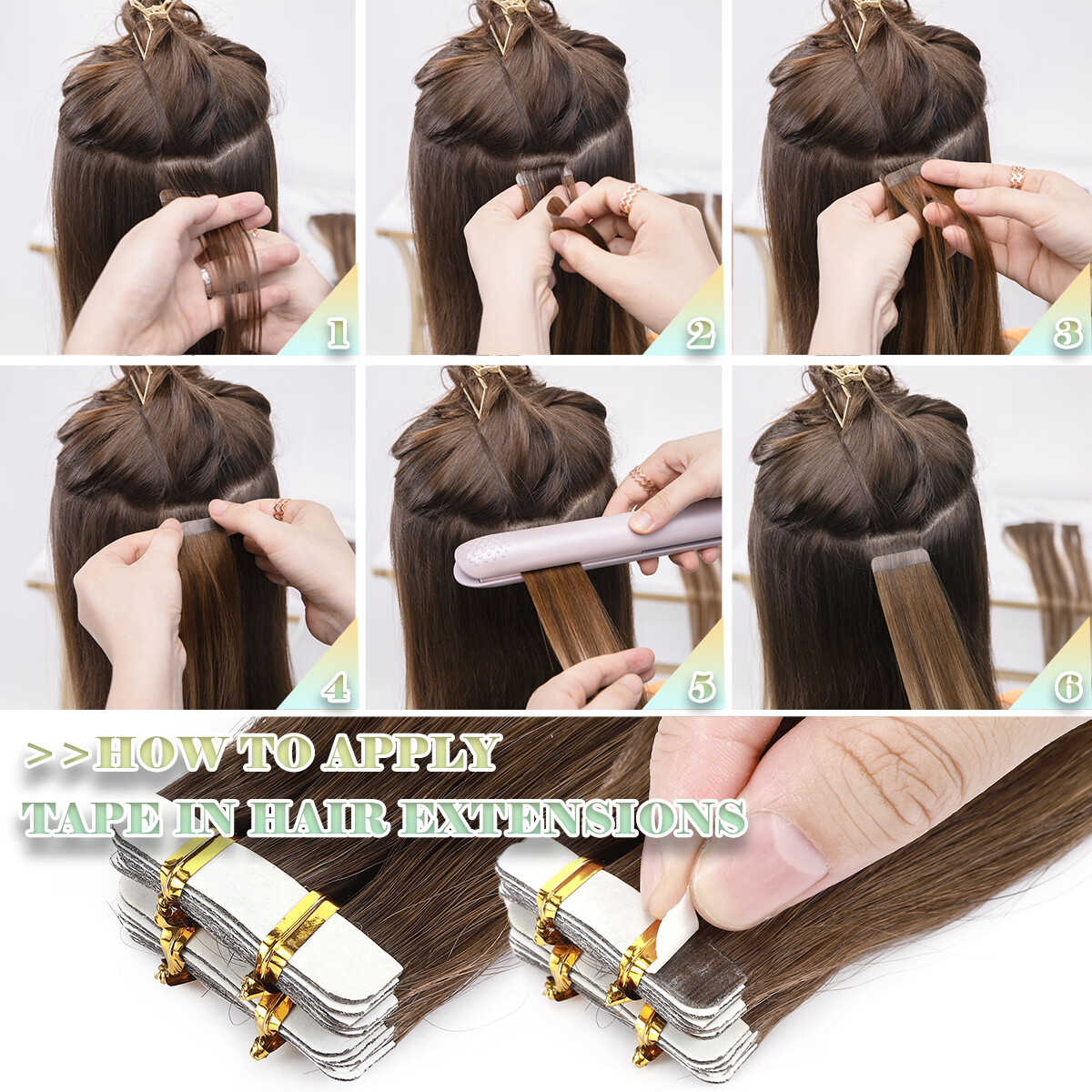 150G THICK Skin Weft Tape In 100% Human Remy Hair Extensions Full Head Highlight