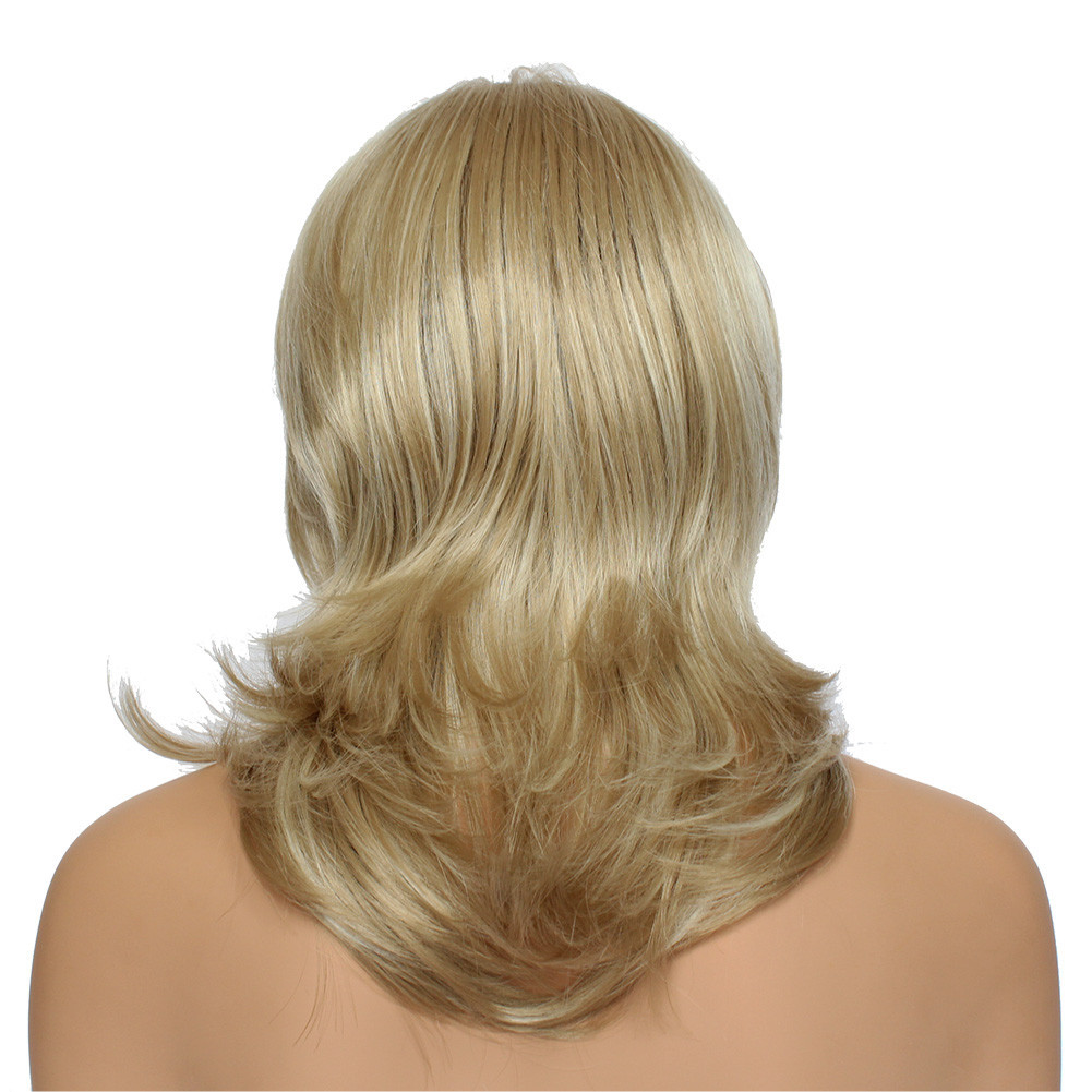 Classic Cap women Synthetic Straight Long Blonde mix wig HengFeng MI185