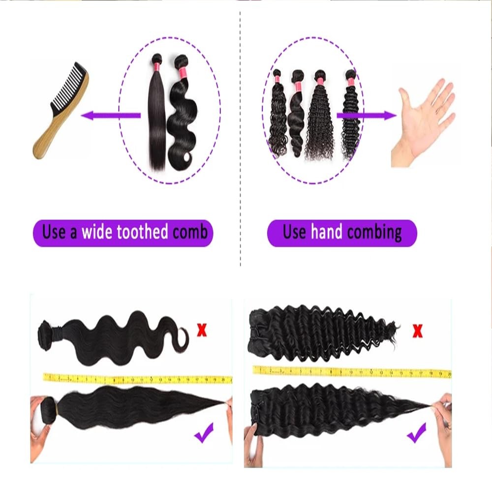 Incapcorp Billtiiww Human Hair Body Wave Bundles Natural Color 18 20 22 Inch