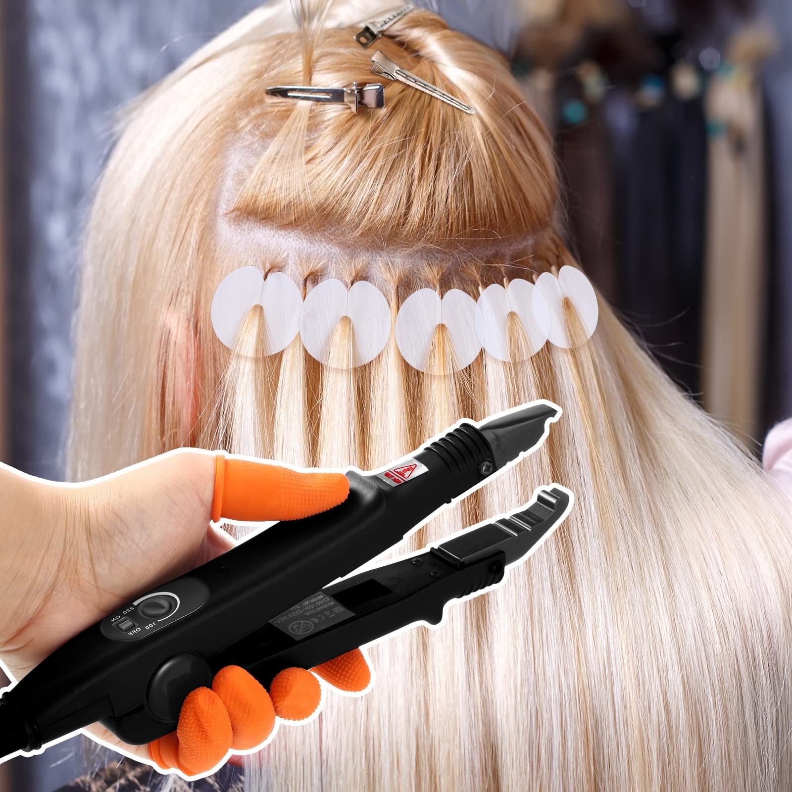 Lanties Hair Extensions Iron Fusion Keratin Hair Extensions Heat Tool Heat Co…