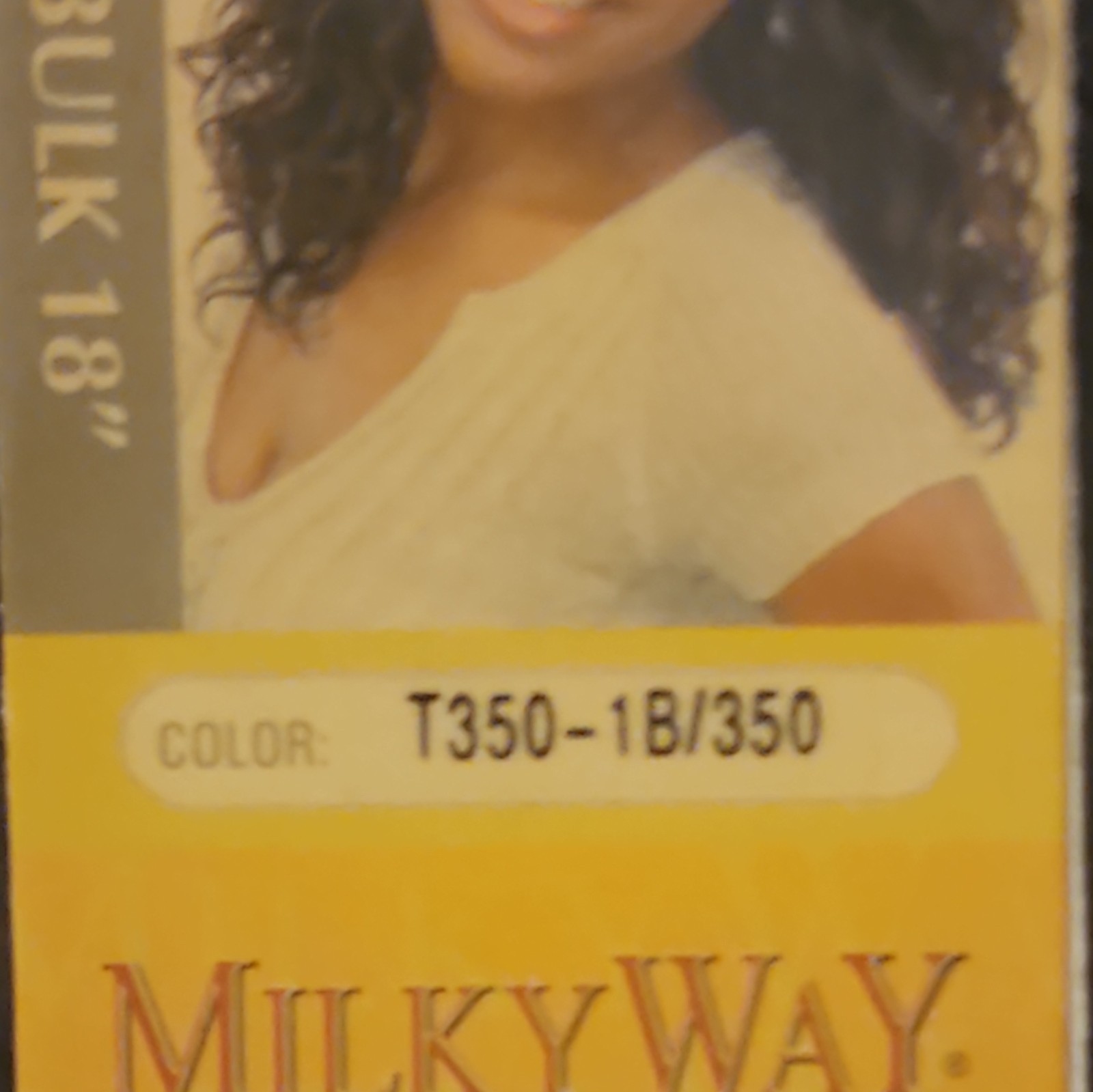 Milky Way 100% Human Hair Italian Perm Bulk Wavy 18″ T350-1B/350