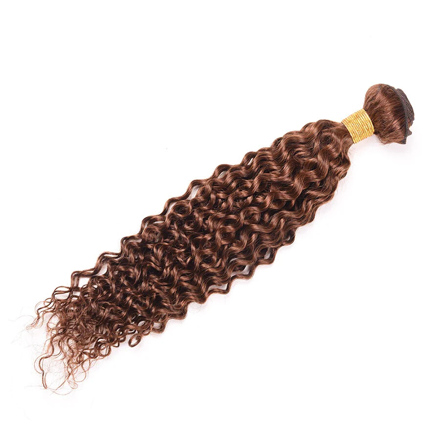 Virgin Brazilian Jerry Curl Human Hair One Bundle Sew In Hair Extension 5 Colors