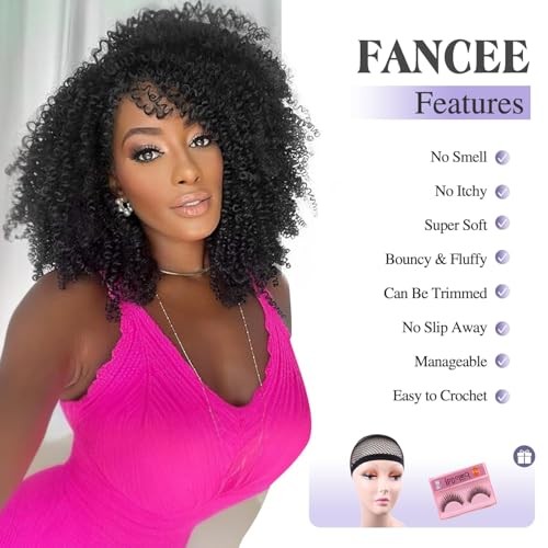 Afro Kinky Curly Braiding Hair Black Marlybob Jerry Curl 10 Natural Black
