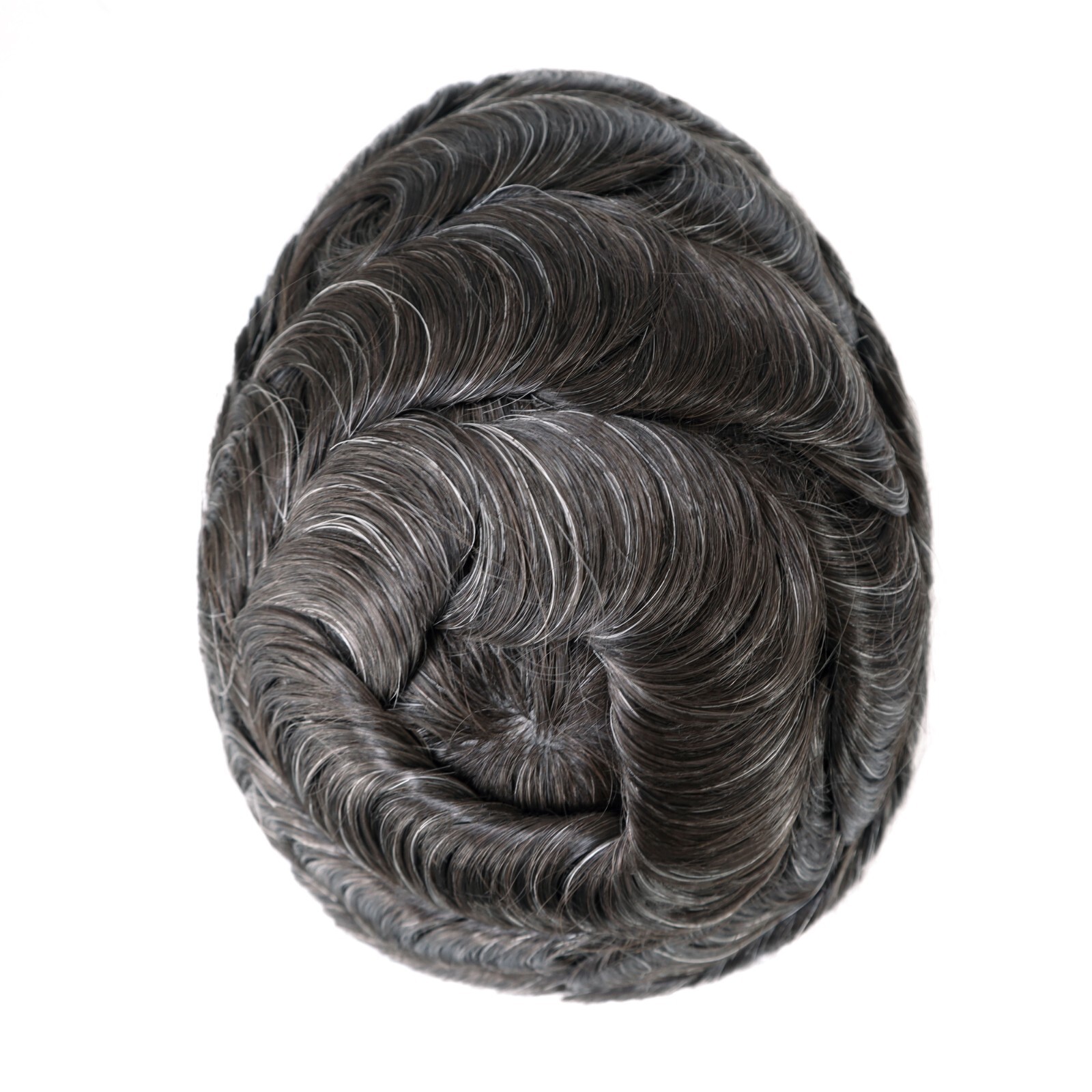 Mens Human Hair Replacement Injection Poly Skin System Toupee Hairpieces 8×10