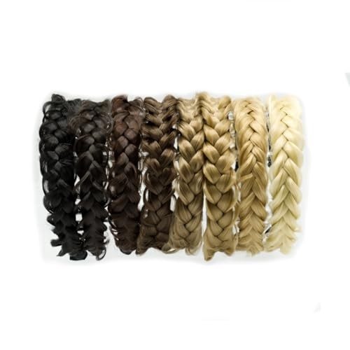 () Synthetic Hair Braided Headbands – Lightweight, Non-Slip SANDY BLONDE 16/22