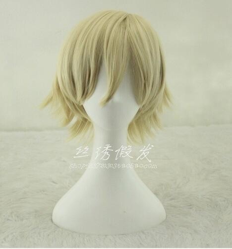 Bleach Anime Urahara Kisuke Cosplay Short Hair Harajuku Wigs Hairpiece