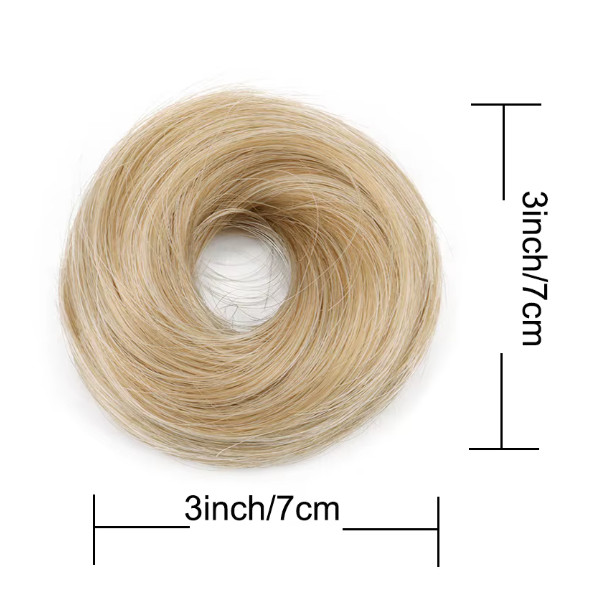 Synthetic Messy Dount Hair Buns Updo Chignon With Elastic Hair Exension for Wome