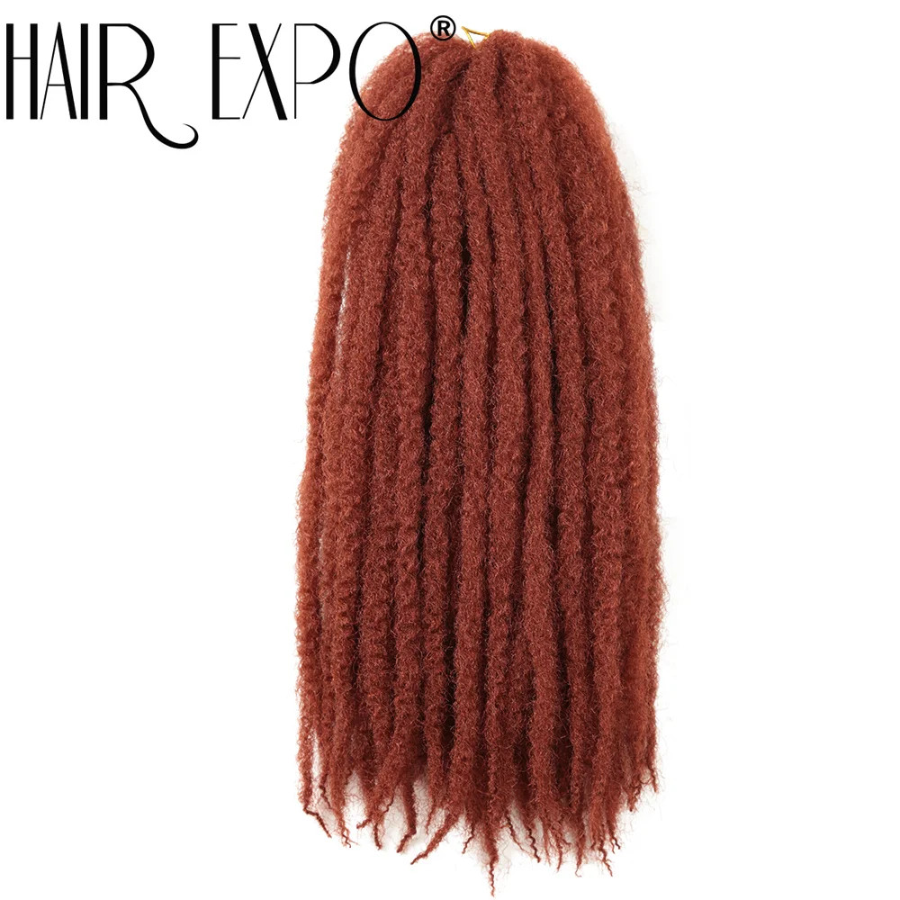 18 Inch Ombre Marley Hair Synthetic Braiding Hair for Afro Kinky Twist Braiding