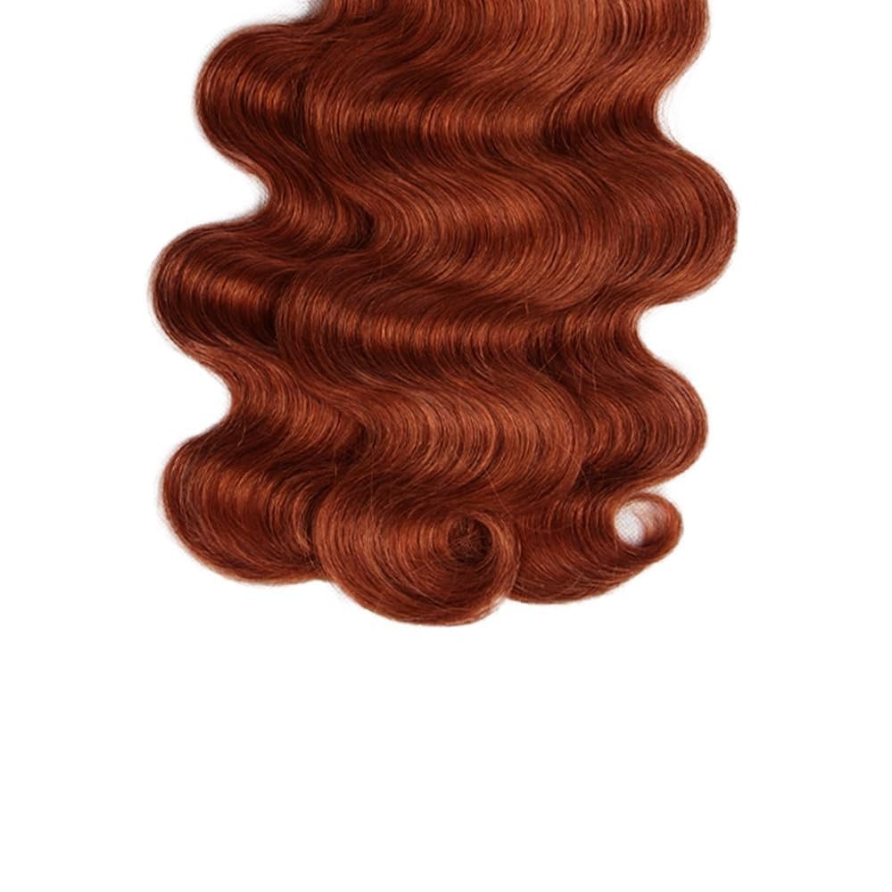 Human Hair Bundles Body Wave Reddish Brown 18 20 22 Inch 3pcs Weave