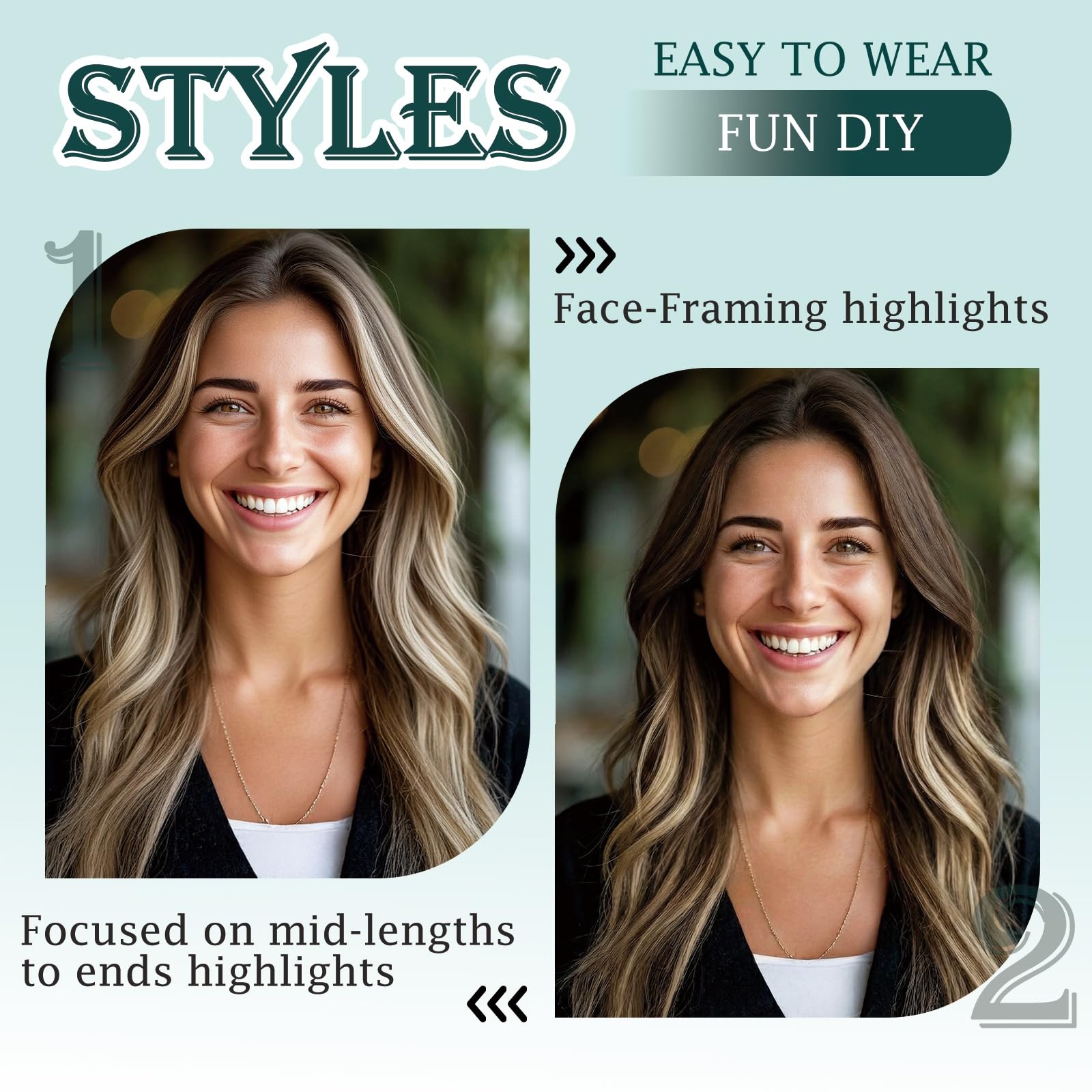 Benehair 6 Pcs Clip In Short Hair Extensions 100 Real Human Hair For Women
