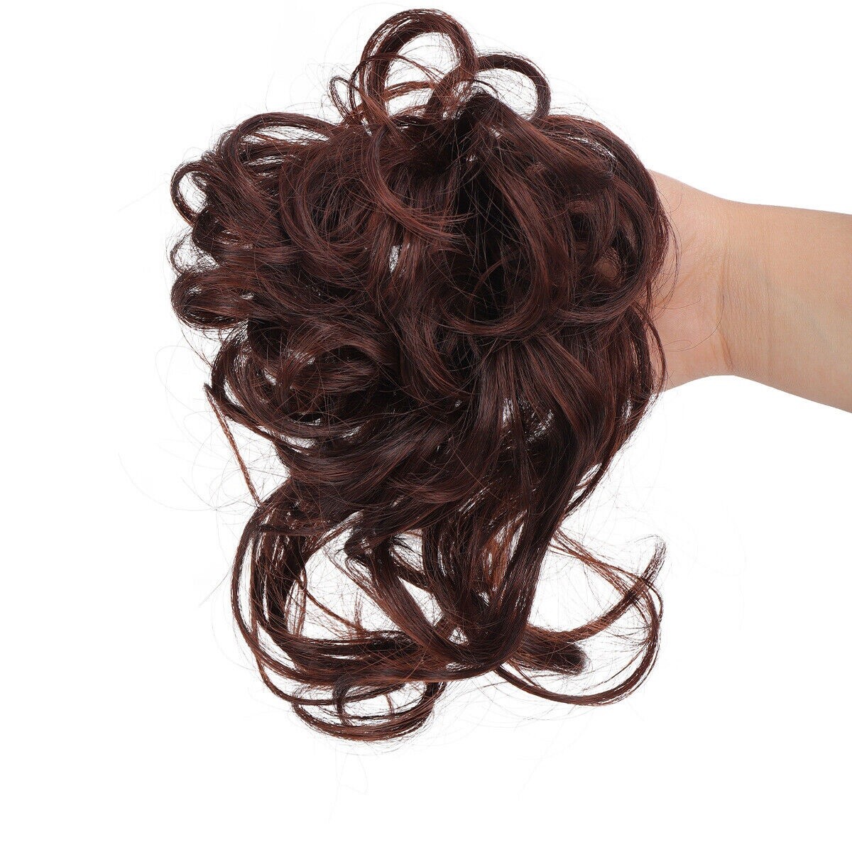 Curly Messy Bun Hair Piece Scrunchie Updo Thick Hair Extensions Real As Human US