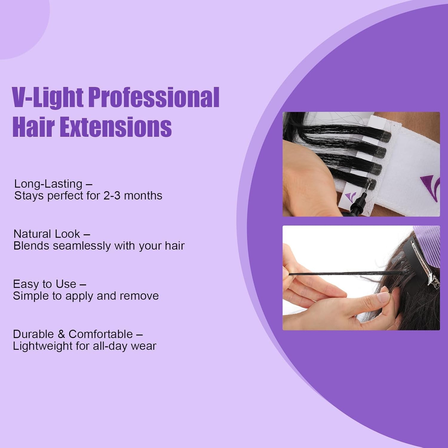 V Light Premium Hair Extensions for Effortless Glamour and Style