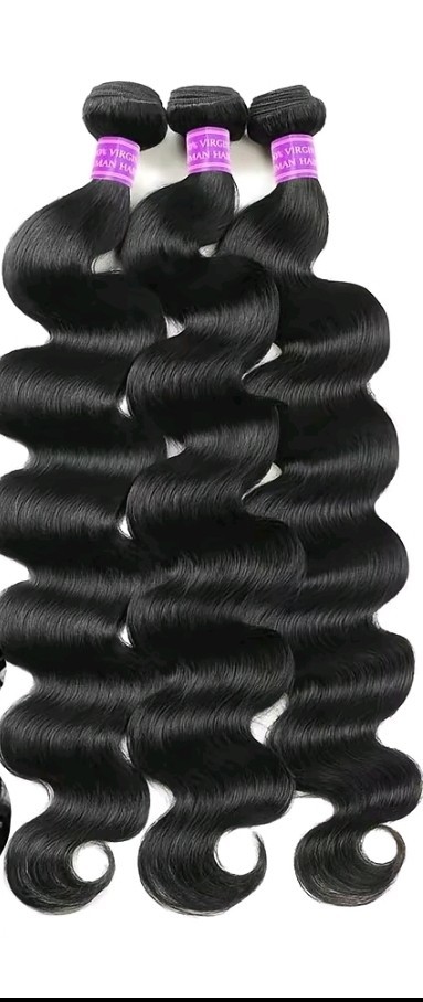 Black Human Hair Body Wave Weft Extensions for Women Adult