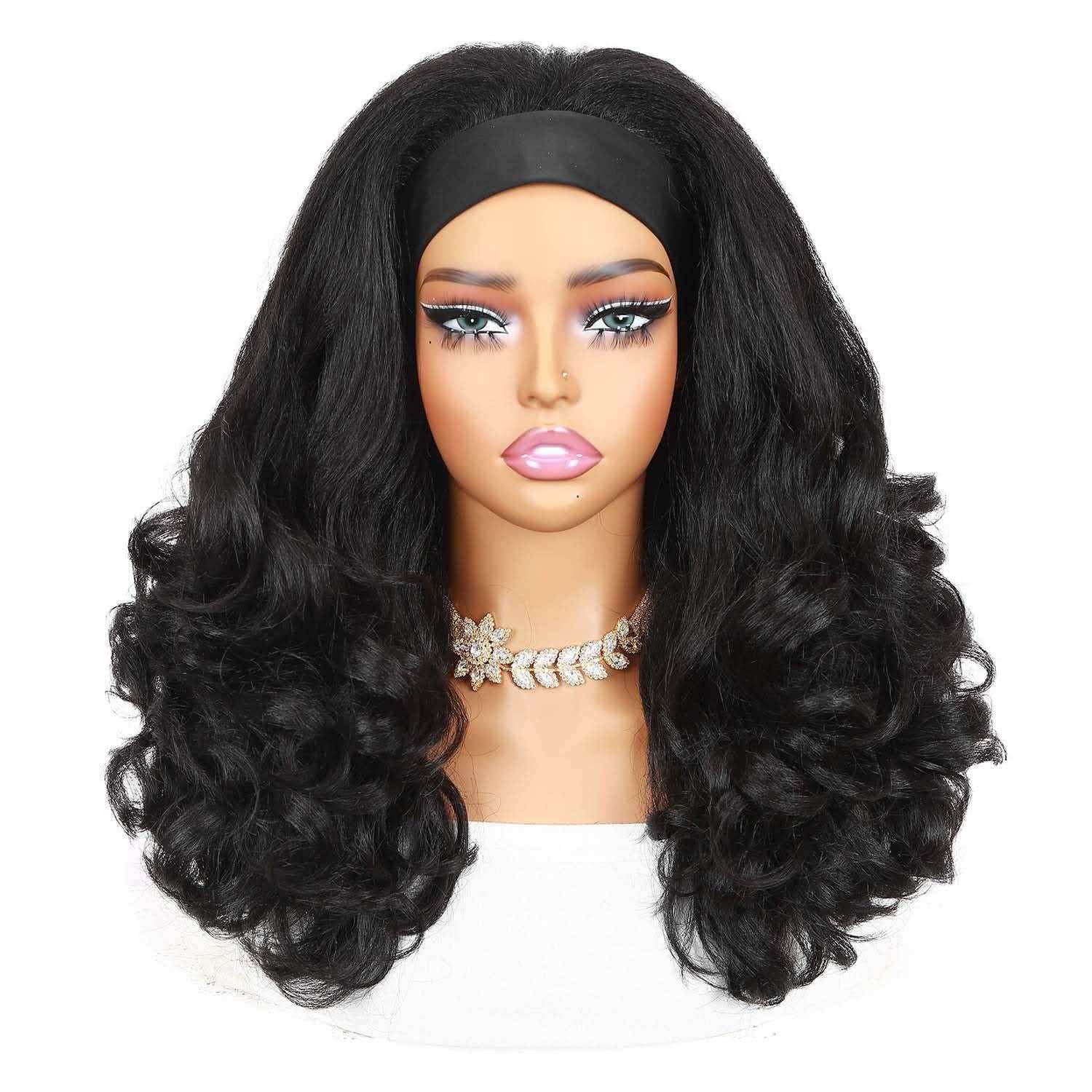 Afro Kinky Curly Wig for Women Black Full Heat Resistant Synthetic Cosplay Party