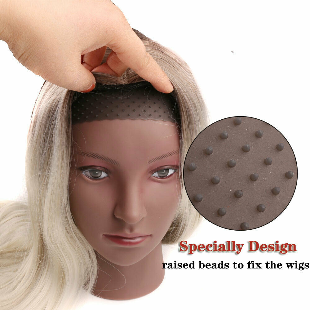 UatarBeauty Wig Grip Flexible Silicone Headband 2pcs Scarf Head Hair Band