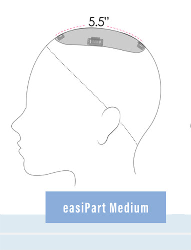 EASIPART MEDIUM HD 12″ or 18″ Topper by JON RENAU, ALL COLORS, Heat-Friendly NEW