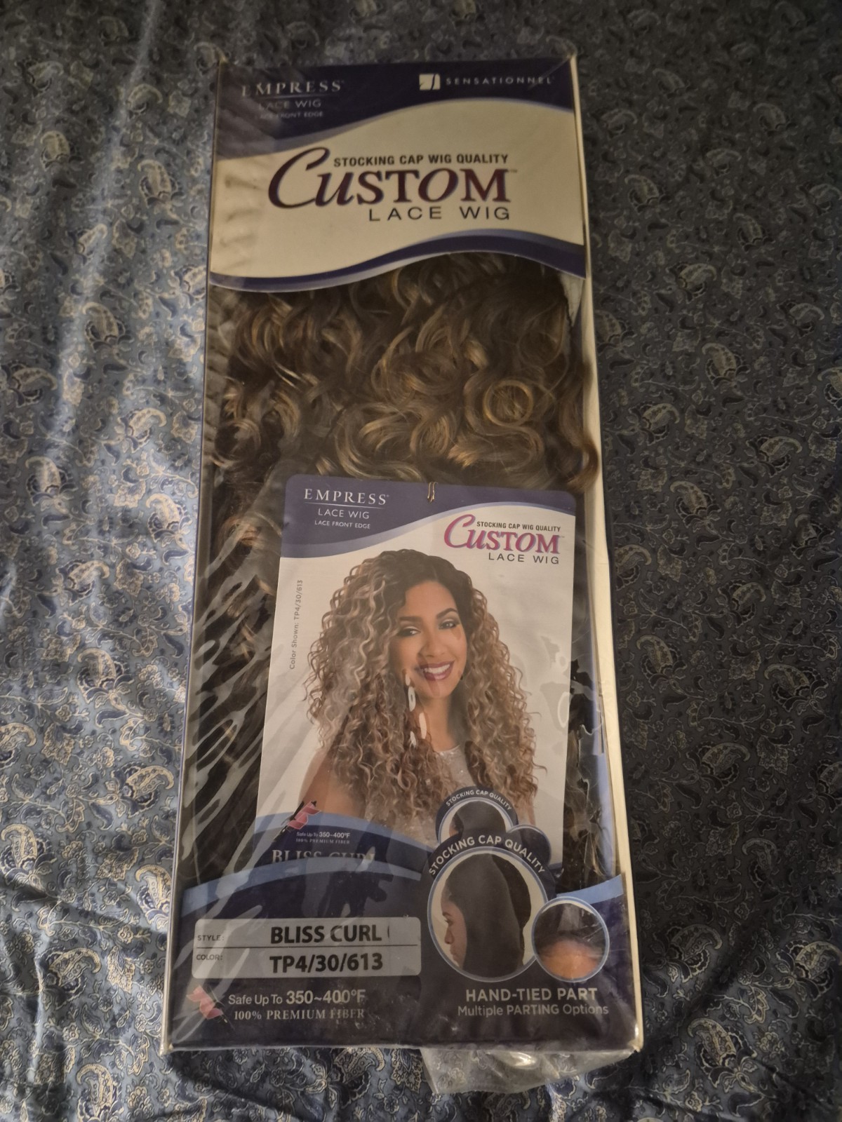 Sensationnel Empress Custom Lace Front Bliss Curl Curly Wig TP4/30/613
