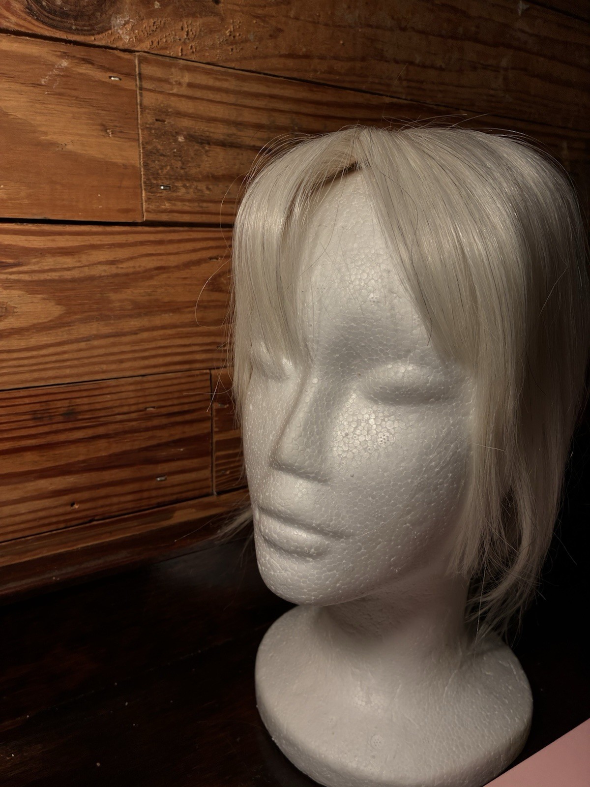 Flufymooz 100% Human Hair Toppers, 12” w/ Bangs, Silver While Platinum Blonde