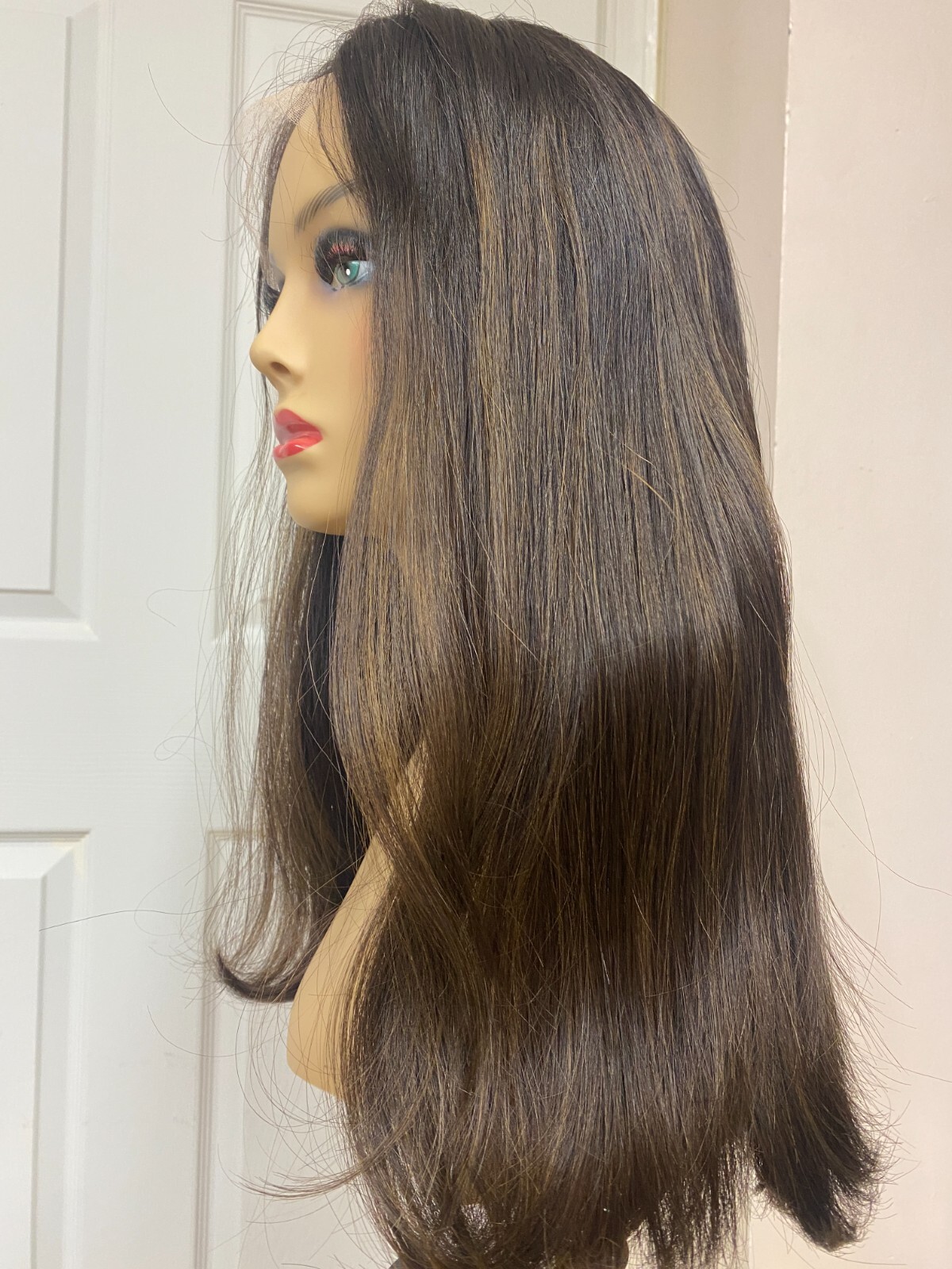 Malky Wig European Multidirectional Lace Top 18″ Straight Extra Small Layer #4/8