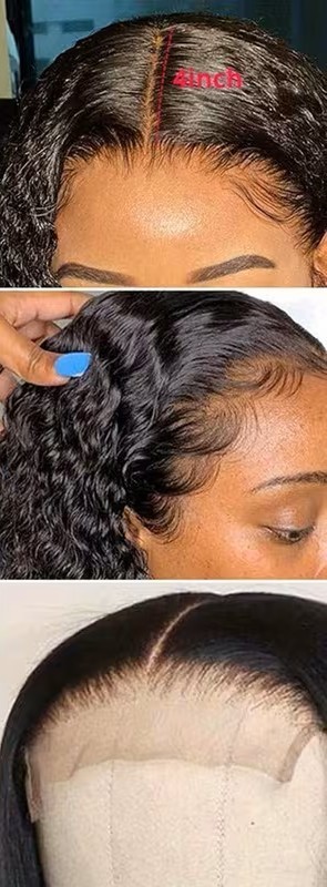 Deep Wave Wigs 200% Density Lace Front Wigs Human Hair 4X4/ 22″