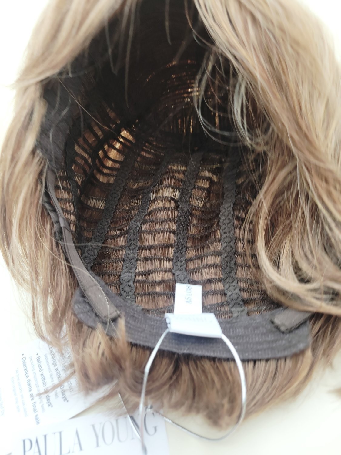 Paula Young Marin 100% Human Hair Wig 10/6/8 A Light Brown Highlights Average