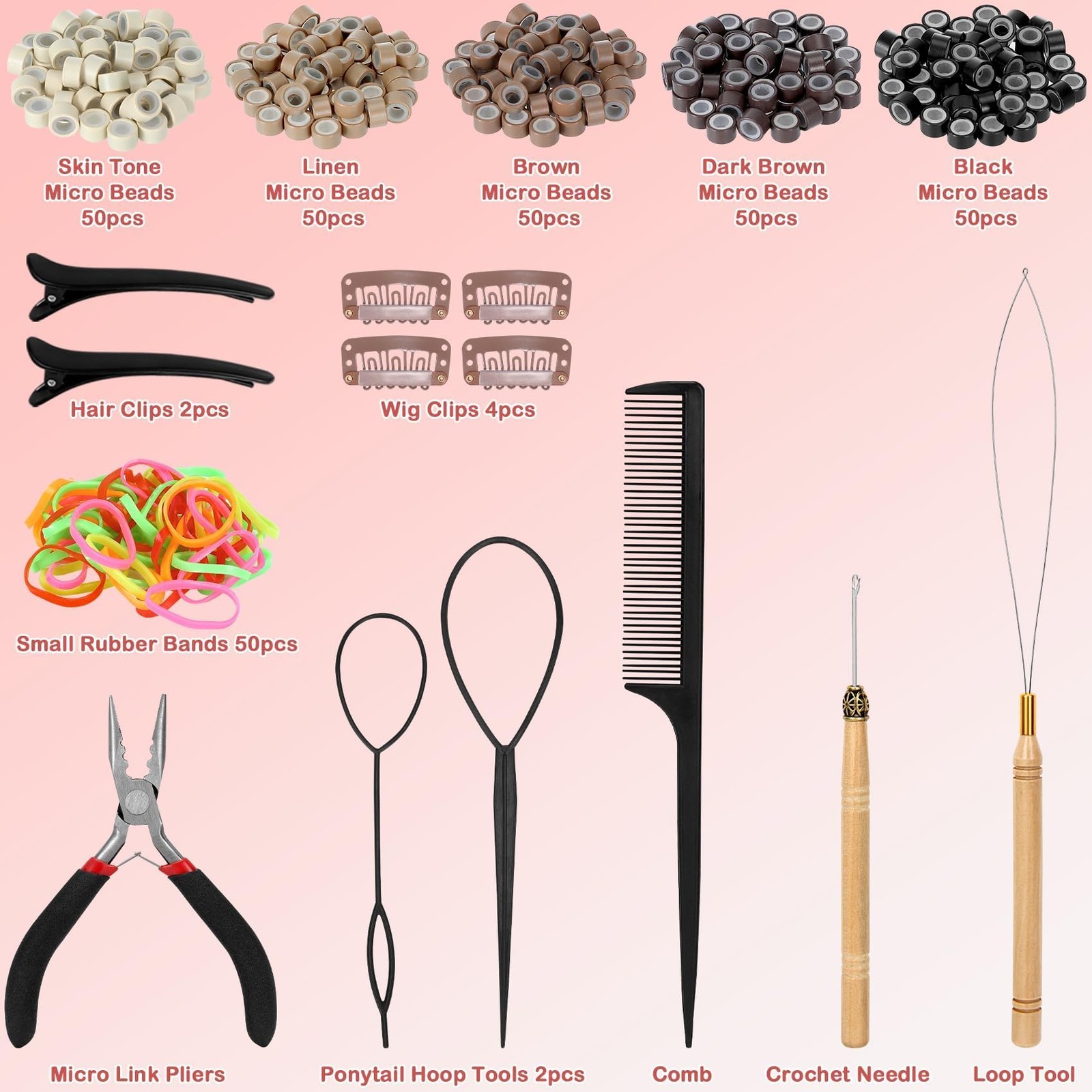 8400 Strands Hair Tinsel Kit 24 Colors 48in Heat Resistant Glitter Hair