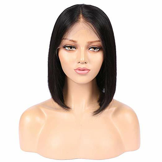 4×4 inch Lace Closure Wig 150 Density BOB Straight Factory Price 100 Human Hair