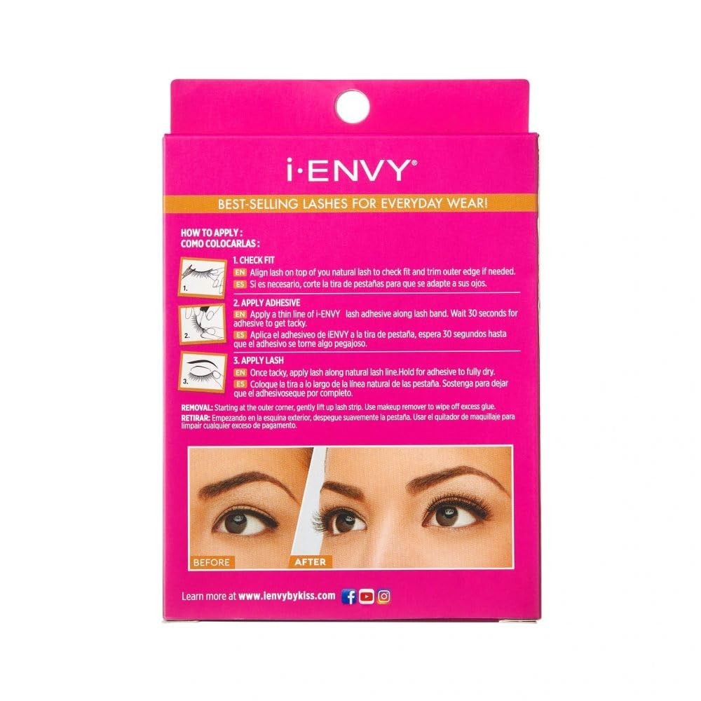 5 Pairs Au Naturale Human Hair Eyelashes – Natural Style, Soft & Lightweight