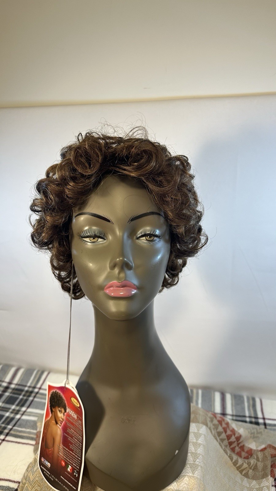 Vanessa HH Shela SP430 Short Curly Human Hair Wig Classic Cap Adjustable Strap