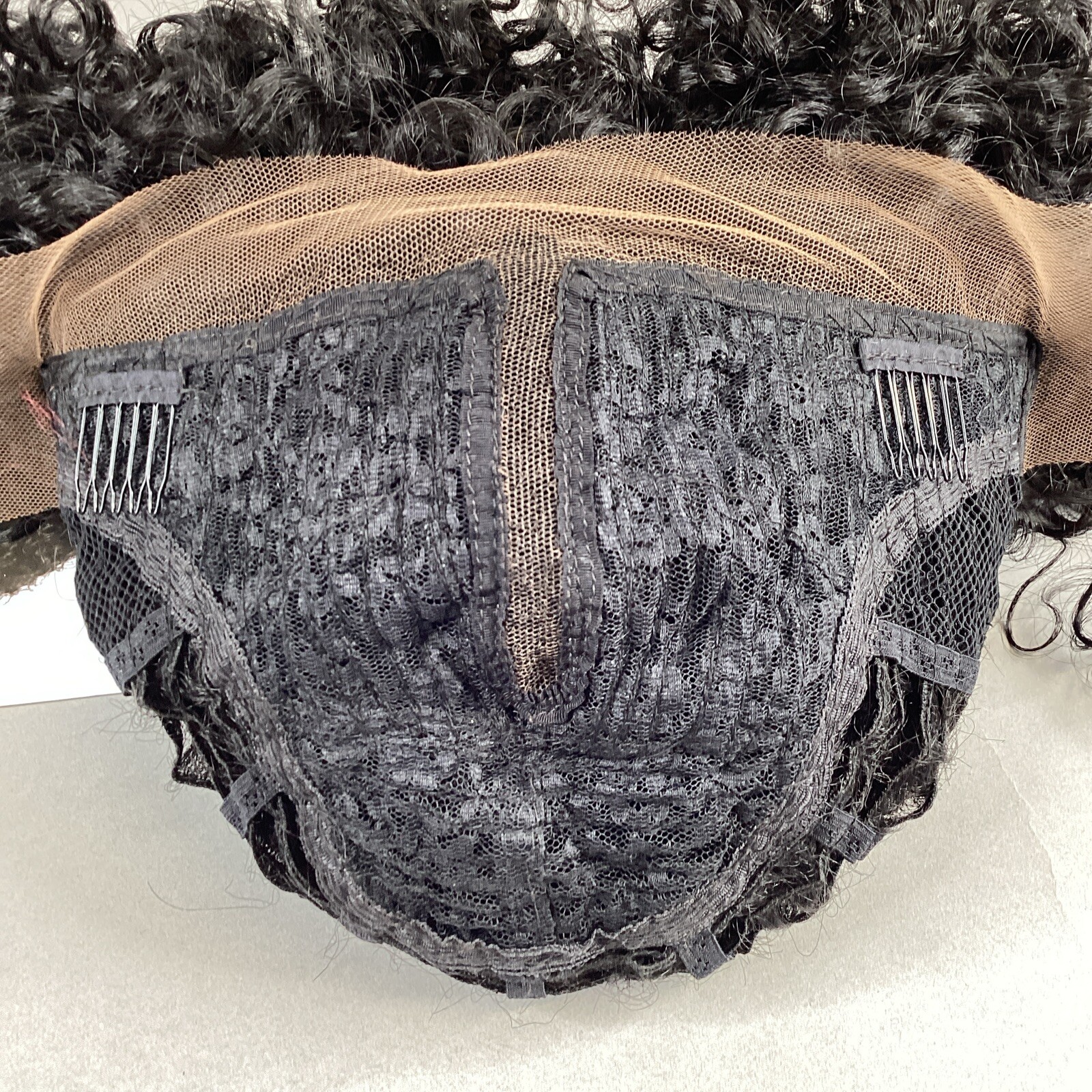 Shay Short Curly #1B Off Black Synthetic Lace Front Wig by Outre Lace Part
