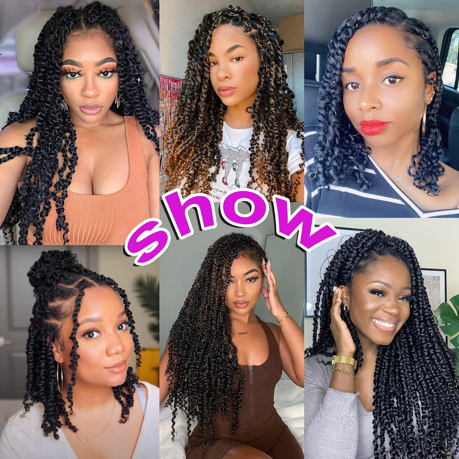 Pre-twisted Passion Twist Crochet Hair 10 Inch – Perfect for All Styling Needs