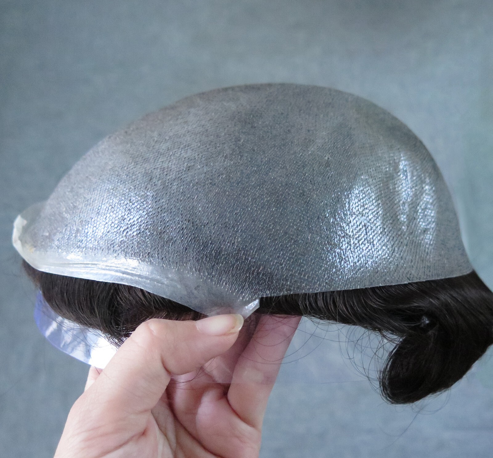 Mens Hair Replacement System Thin Skin Toupee BIO Hair Pieces Express Shipping