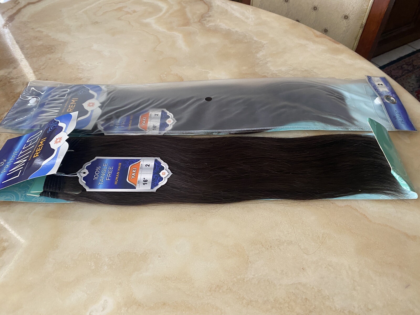 REMI PRIME LIMITED 100% HUMAN HAIR SOFT YAKY WEAVE-16 LOT 2 COLOR 2 TANGLE FREE