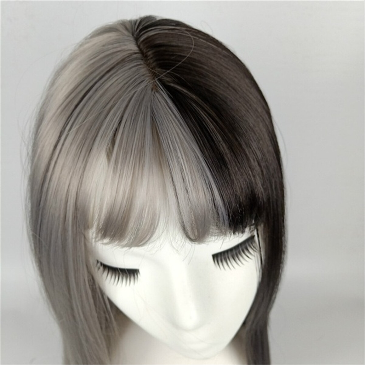 Two-tone Long Straight Hair Japanese Harajuku Wig Lolita Princess Kawaii Woman’s