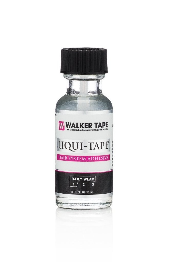 Liqui Tape Hair Adhesive 0.5 ounce Built in brush Walker Tape Co.