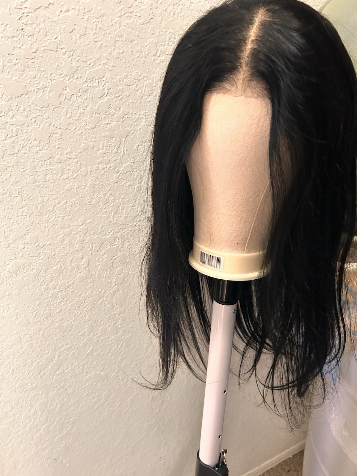 Long Black Straight Synthetic Lace Front Glueless Middle Part Wig for Women